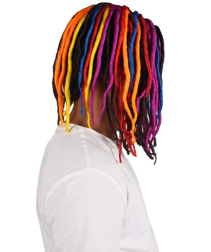 Rapper Middle Deadlock Multi Colored Celebrity Wig | Premium Breathable Capless Cap