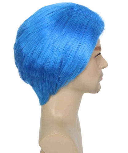 Blue Multiple Colors Celebrity Singer Wig