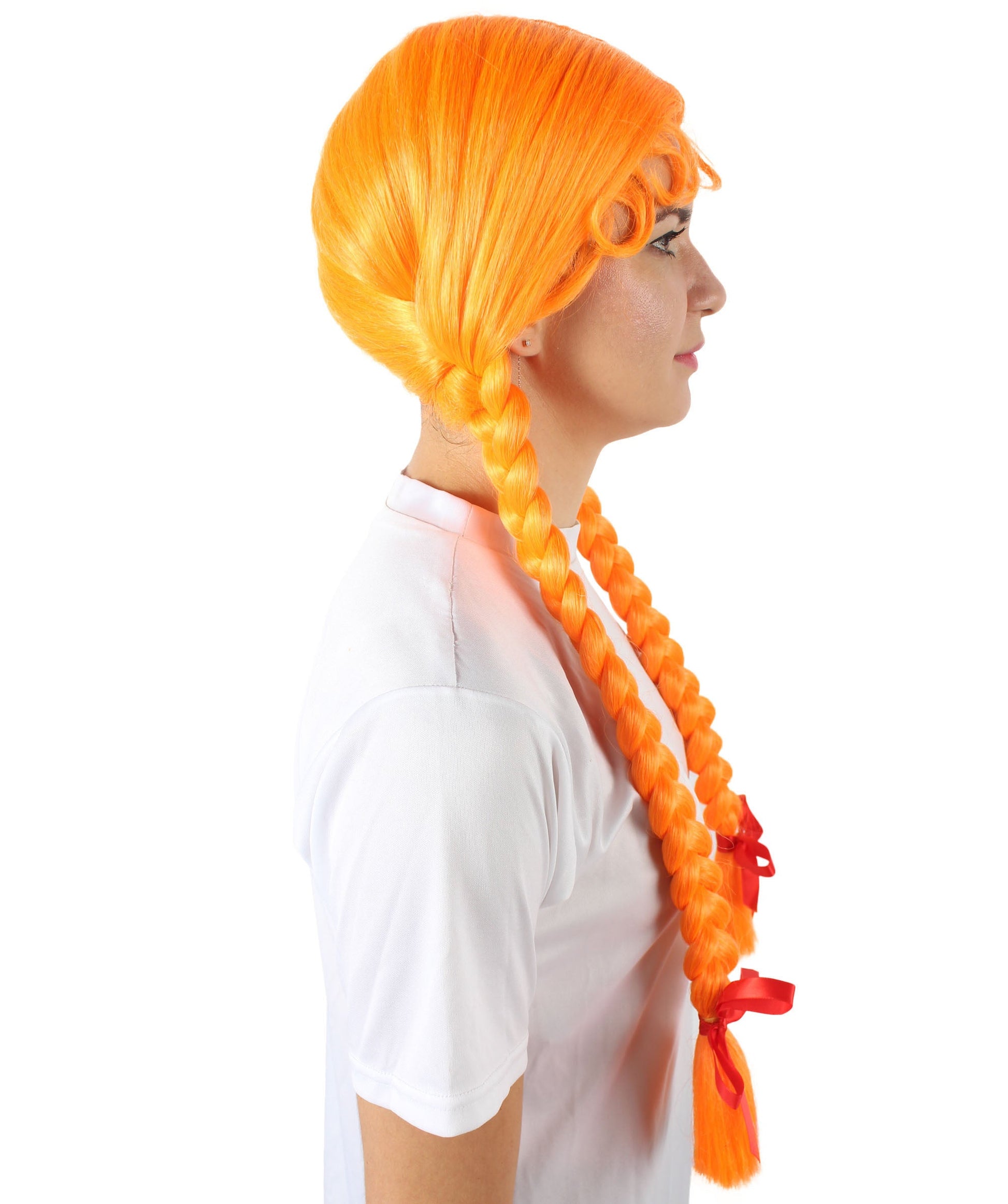 Orange Multiple Colors Option Long Braided Wig