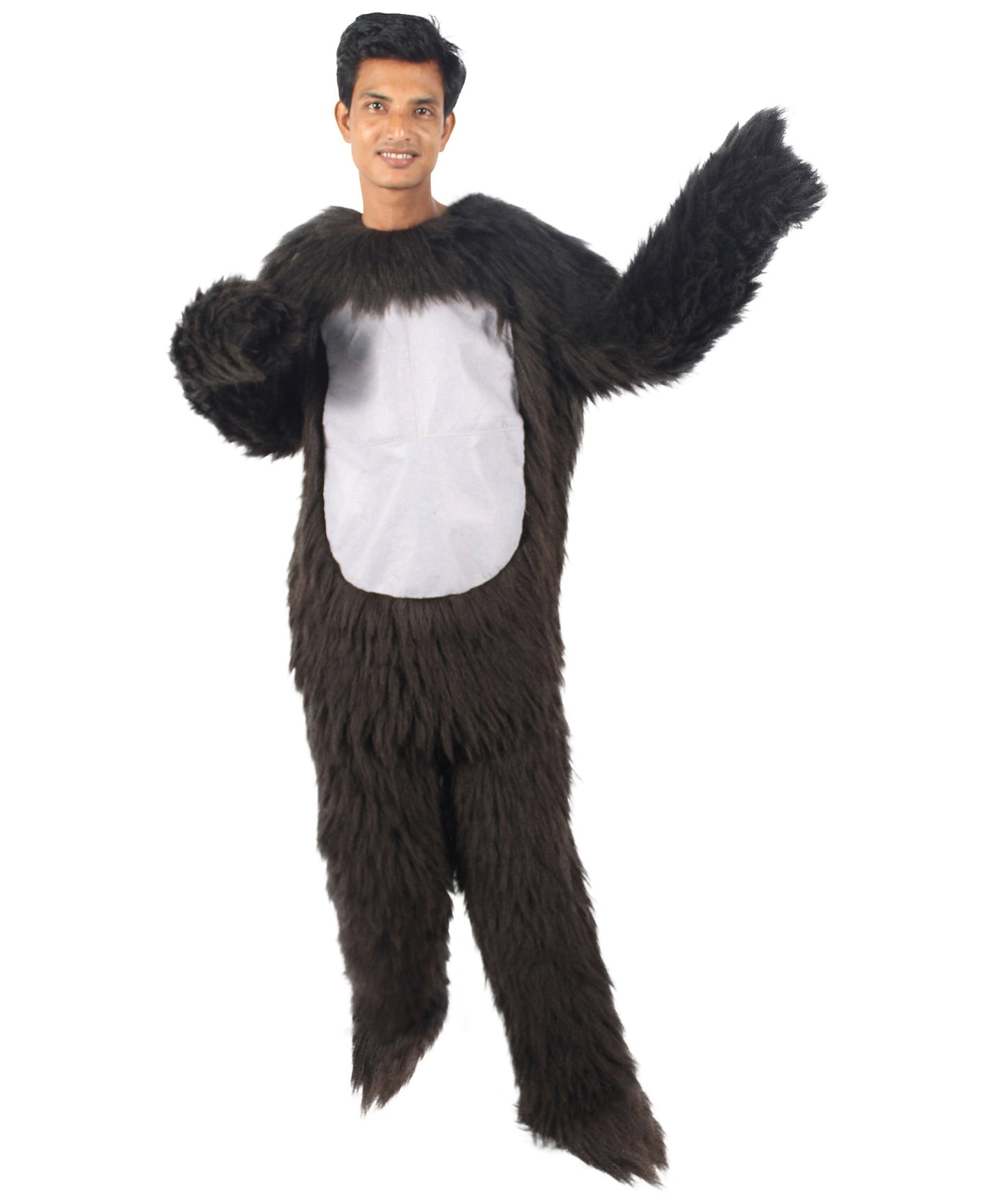 HPO Black and Grey Gorilla Costume | Long Synthetic Fibers