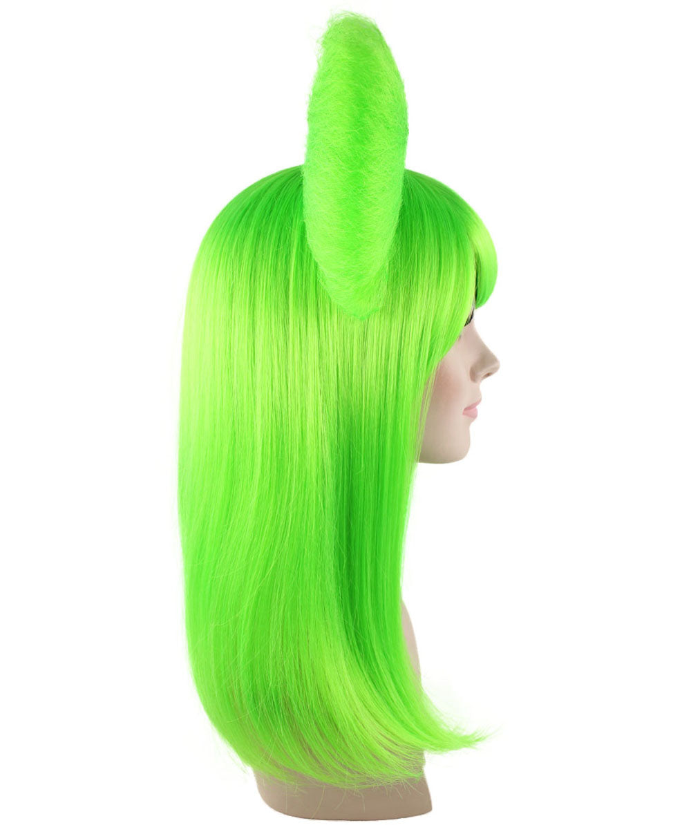 Lime Long Butterfly Womens Wigs collection