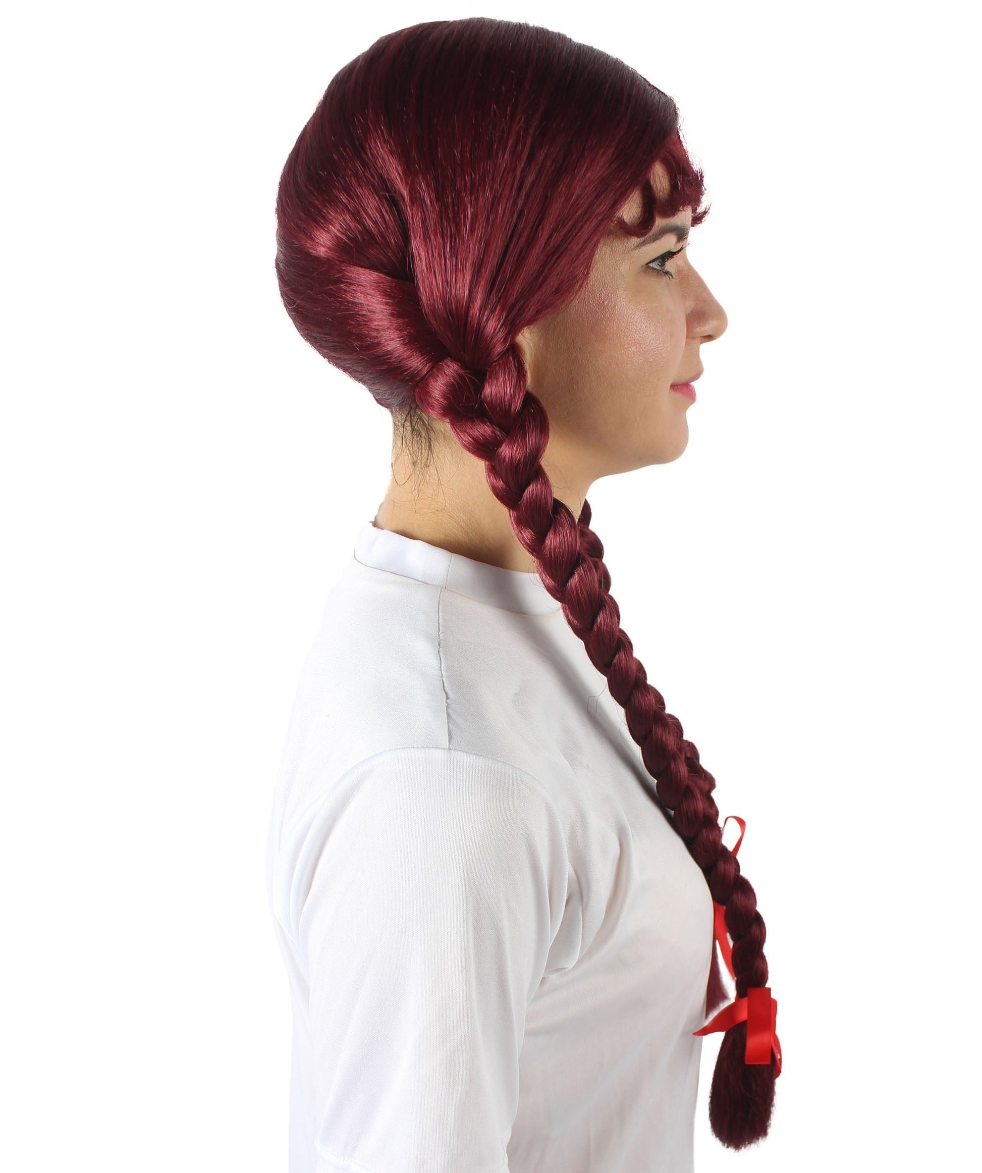 Burgundy Multiple Colors Option Long Braided Wig