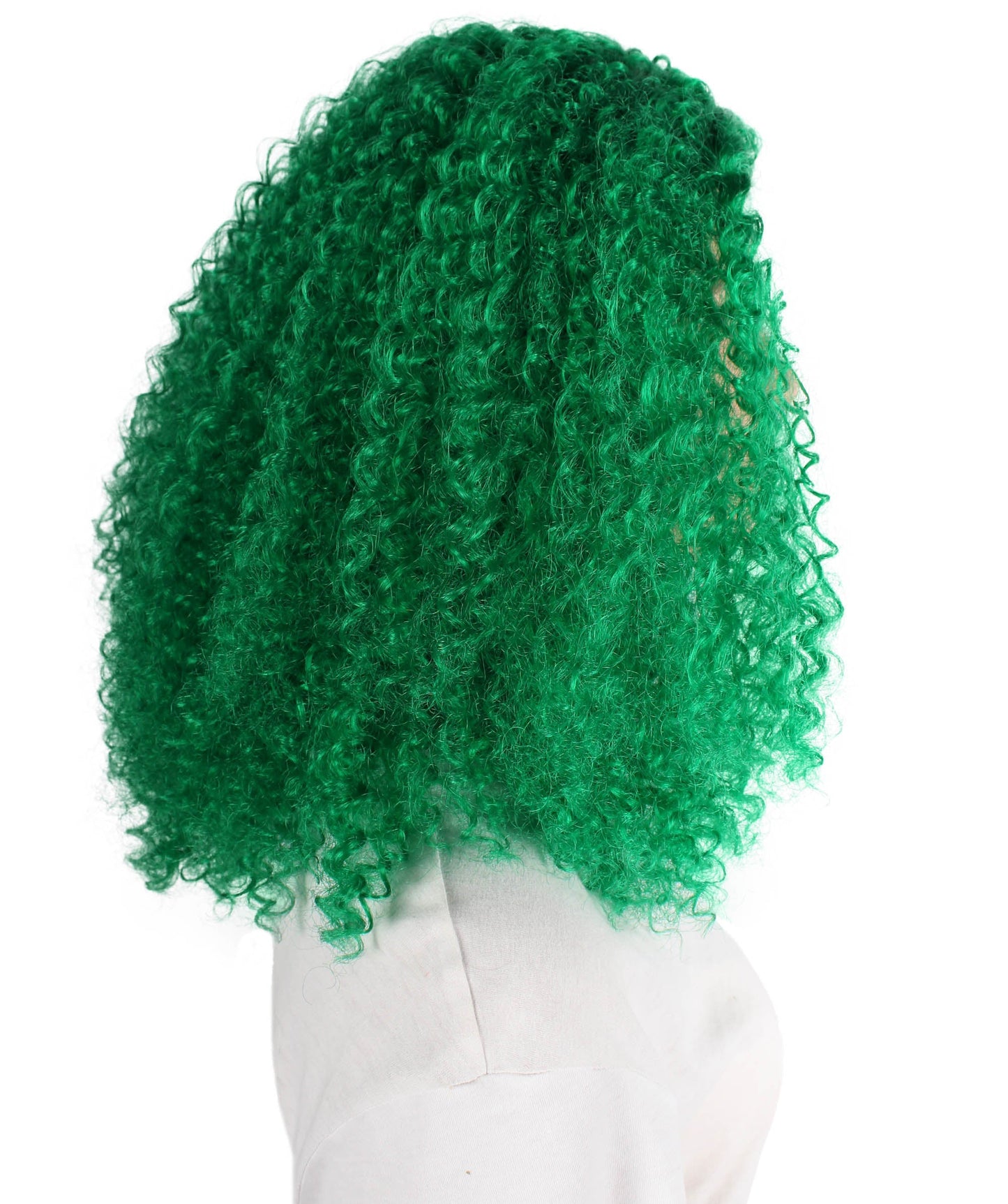 Women's Shoulder Length Curly Witch Wig, Multiple Color Synthetic Fiber Hair | HPO