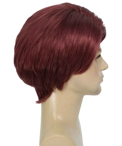 Burgundy  Mens Multiple Colors Celebrity Singer Wig