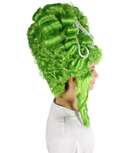 Lime Green Baroque Marie Antoinette Wig