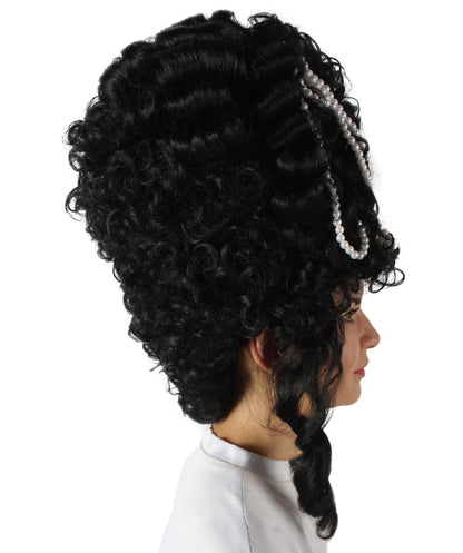 Black Baroque Marie Antoinette Wig