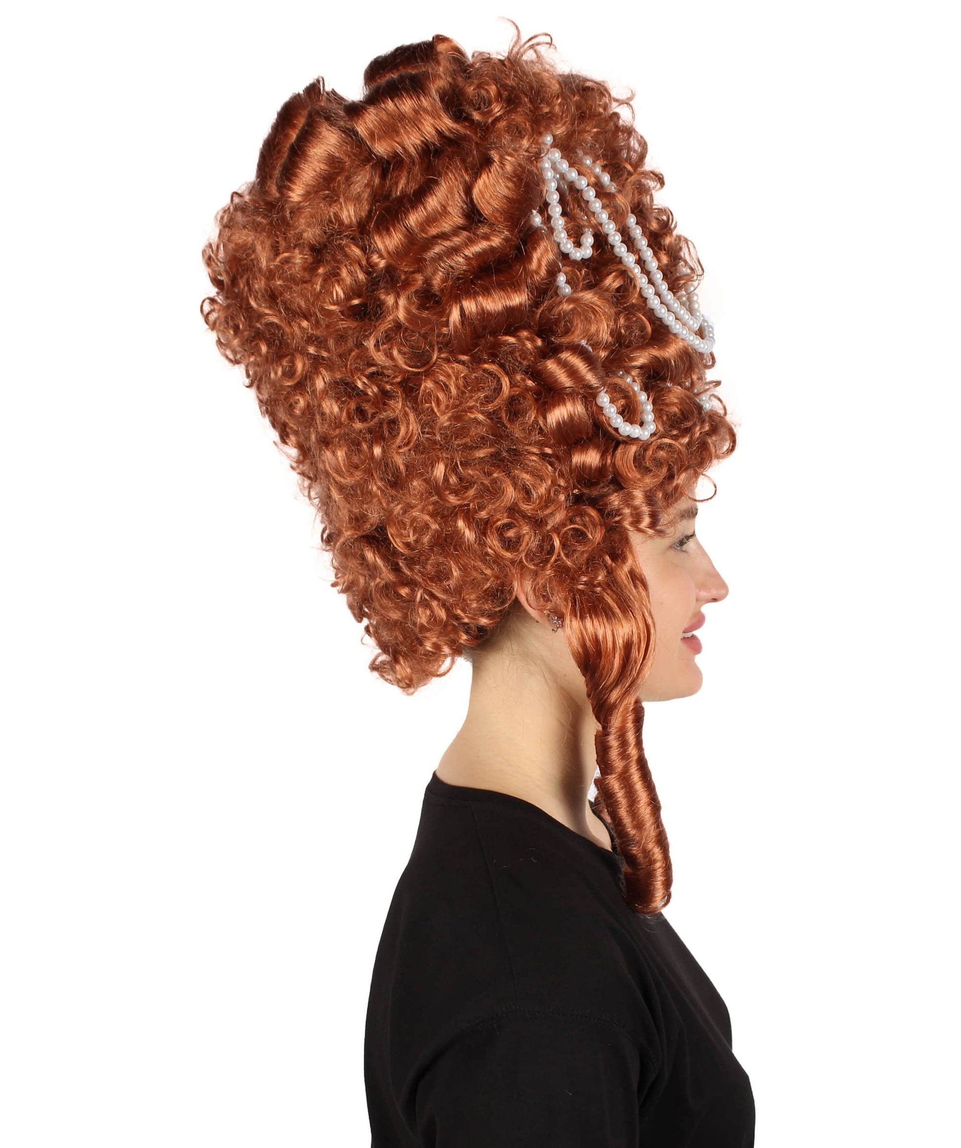 Auburn Brown Baroque Marie Antoinette Wig