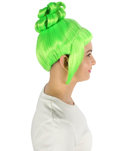 Light Green Animated Lucy Updo Wig