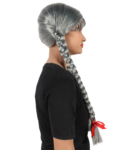 Grey Multiple Colors Option Long Braided Wig