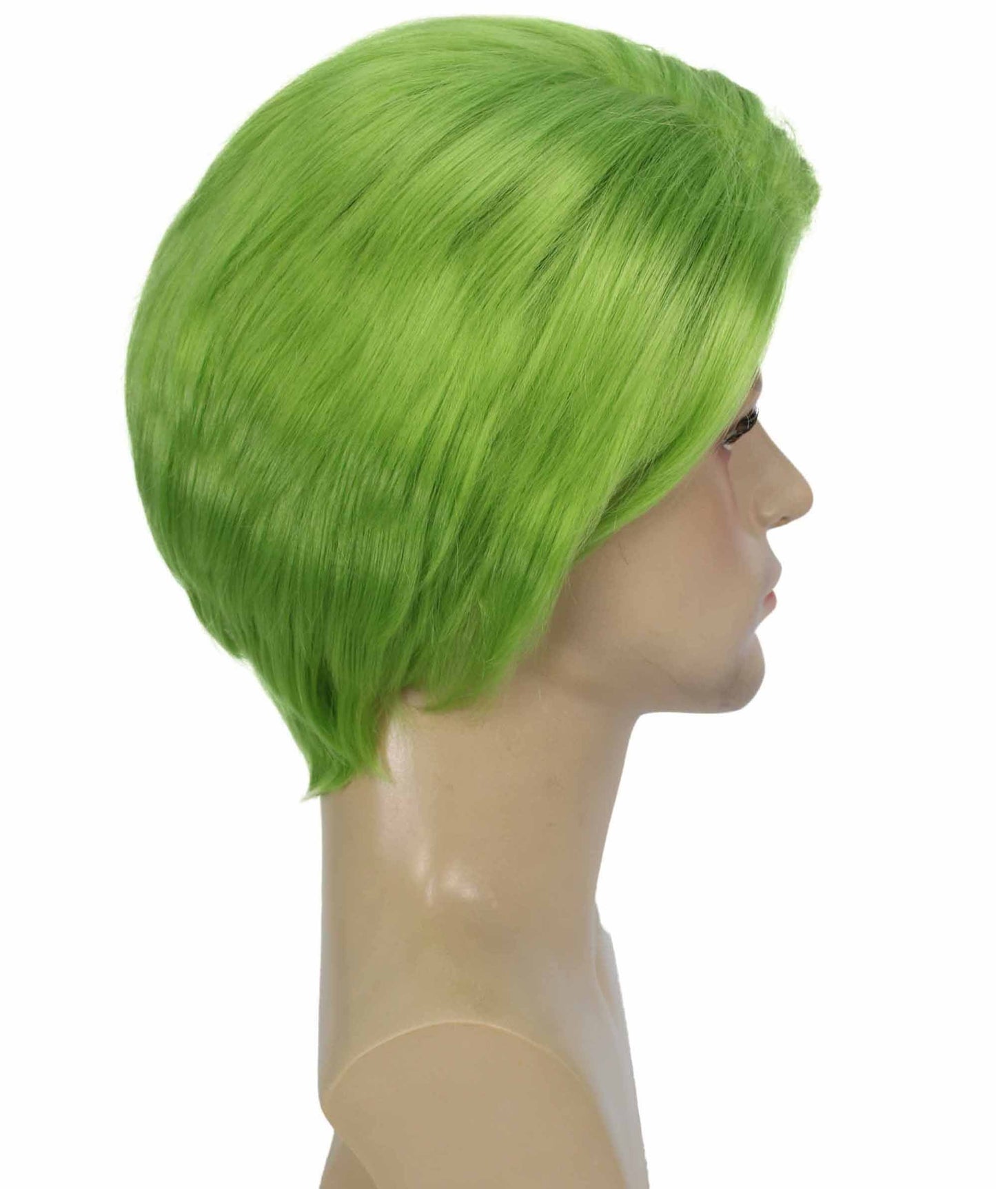 Lime Green Mens Multiple Colors Celebrity Singer Wig