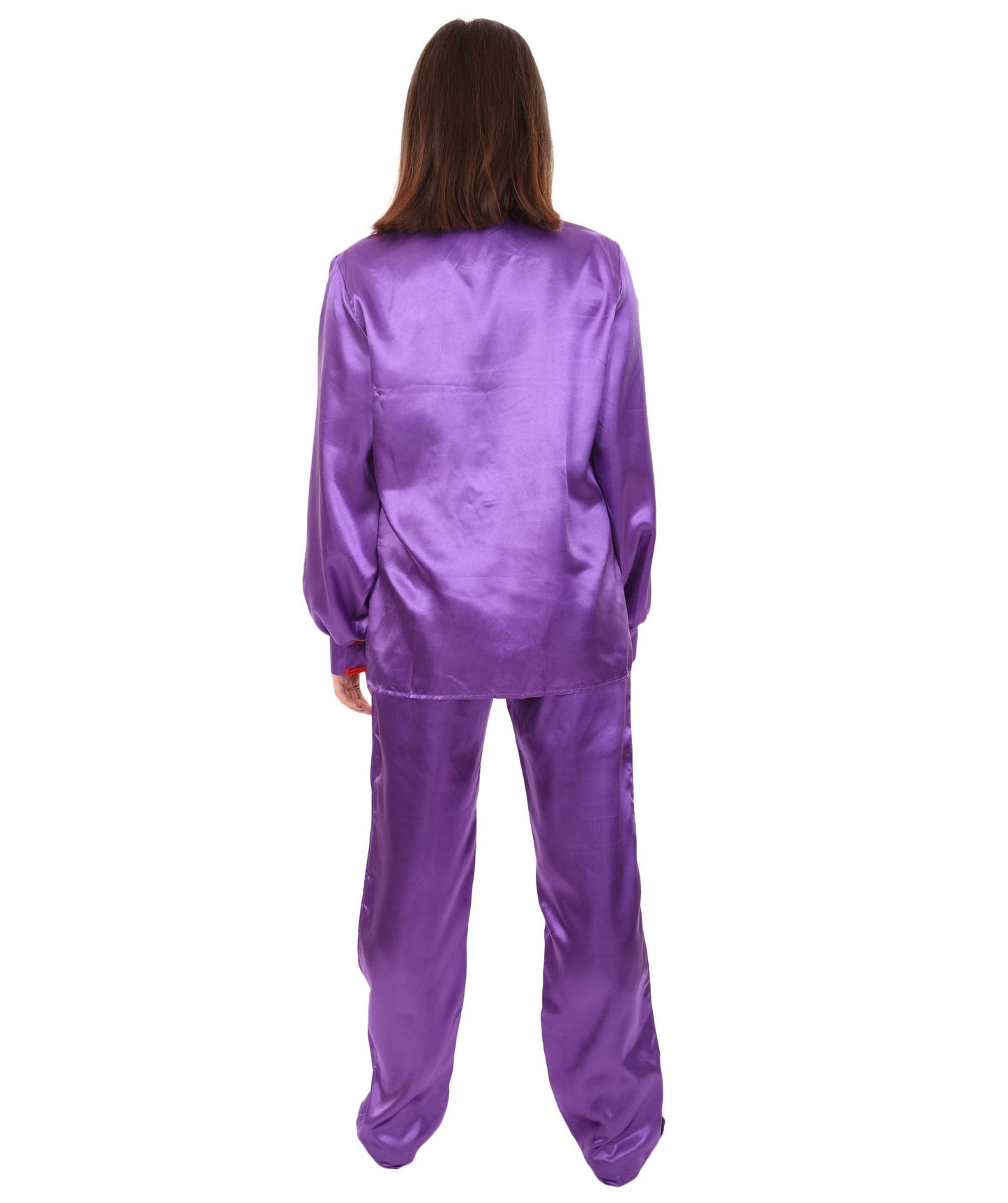 Neon Purple Chinese Traditional Kung Fu Costume