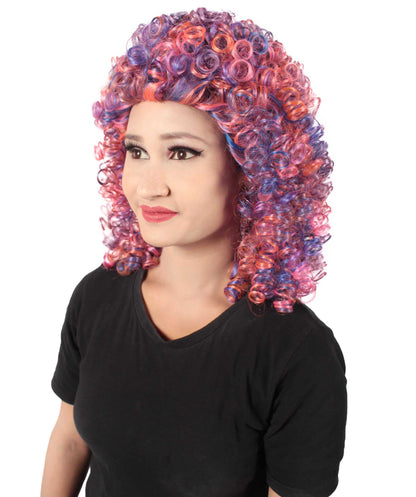 Mixed Blonde Women's Royalty Queen Curly Wig