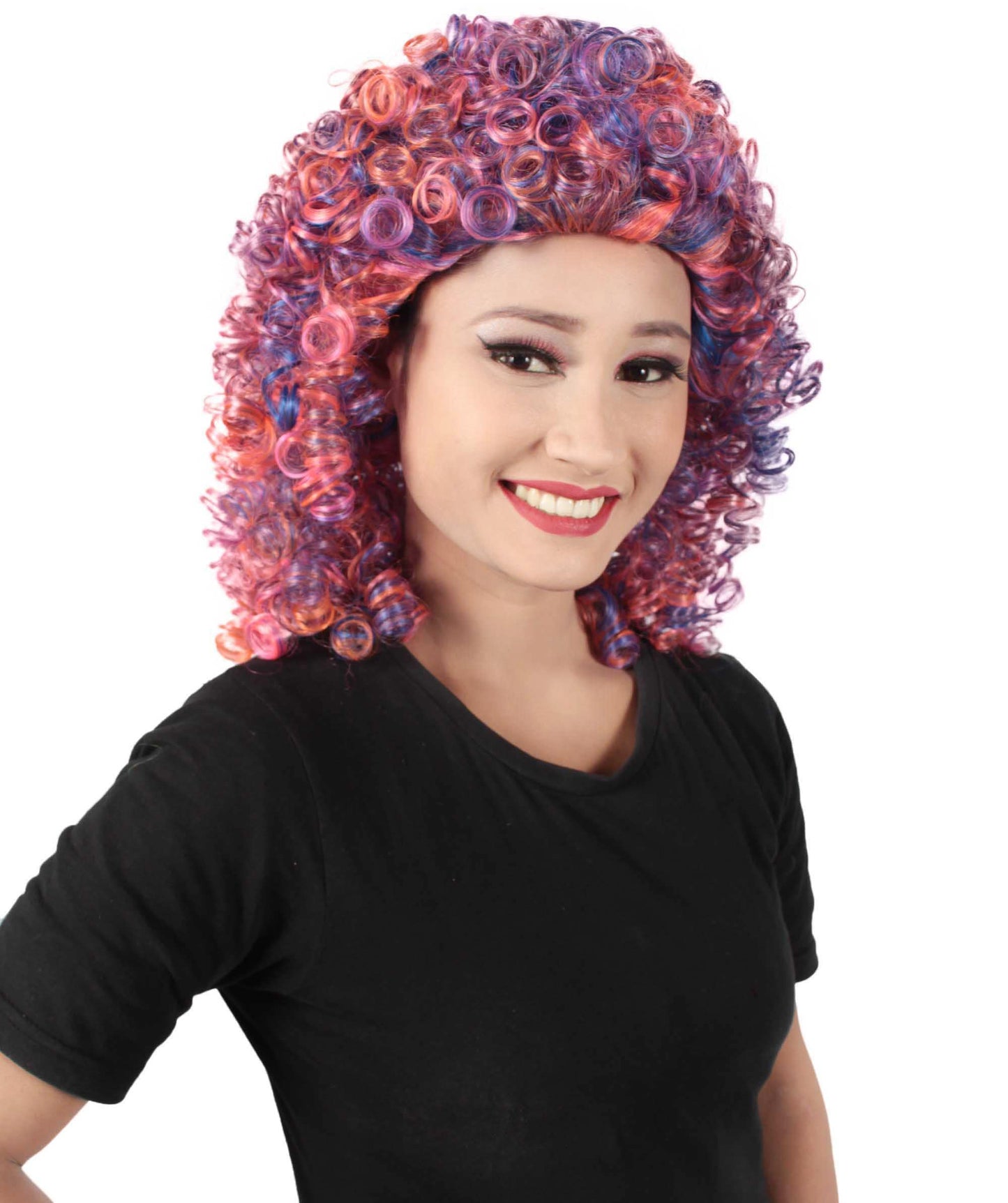 Mixed Blonde Women's Royalty Queen Curly Wig