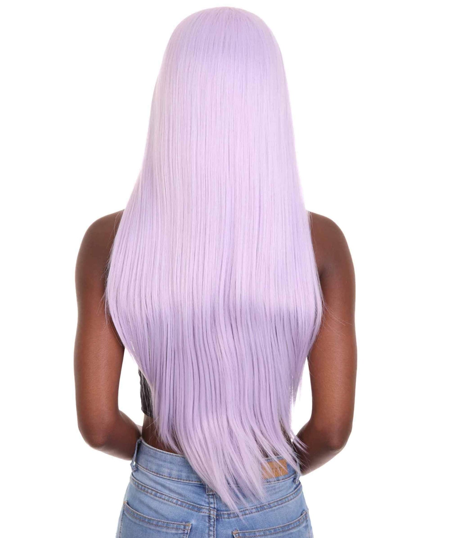 Light Purple Natural Lace Front Heat Resistant Wigs