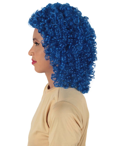 Dark Blue Women's Royalty Queen Curly Wig