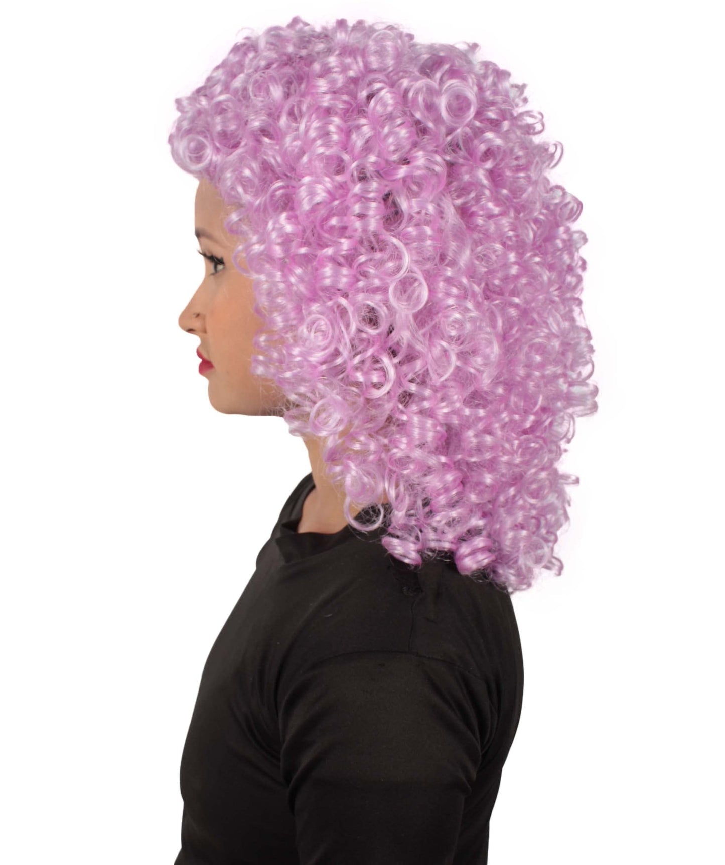 Light purple Women's Royalty Queen Curly Wig