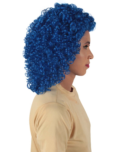 Dark Blue Women's Royalty Queen Curly Wig