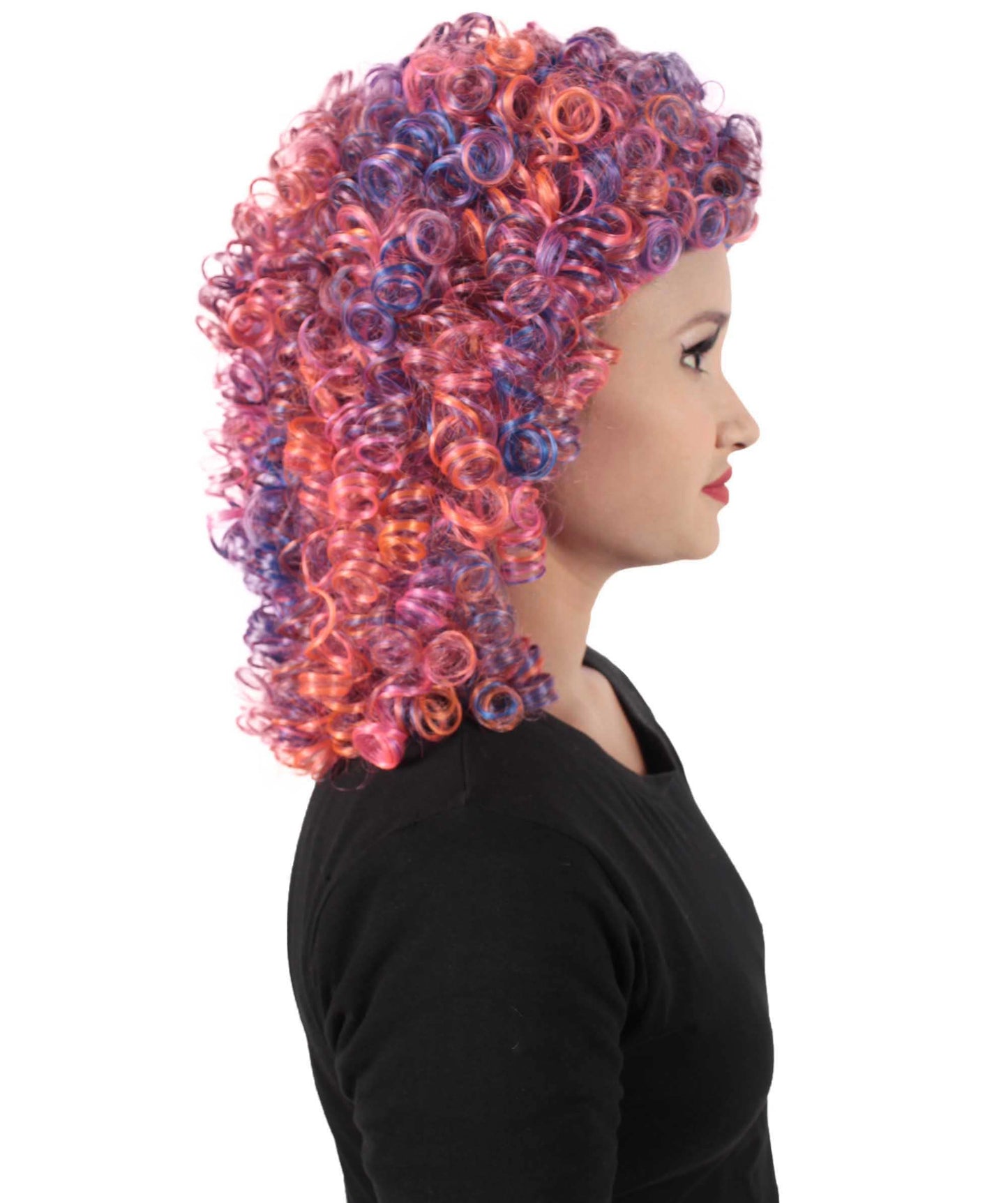 Mixed Blonde Women's Royalty Queen Curly Wig