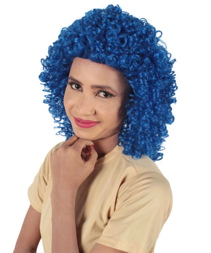 Dark Blue Women's Royalty Queen Curly Wig