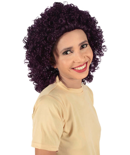 Dark Purple Women's Royalty Queen Curly Wig