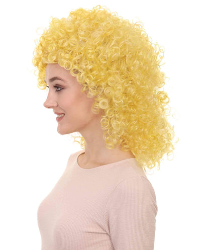 Gold Women's Royalty Queen Curly Wig