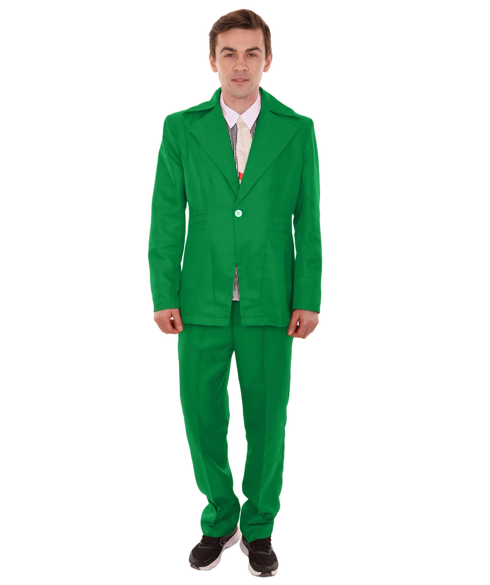 Green halloween costume suit