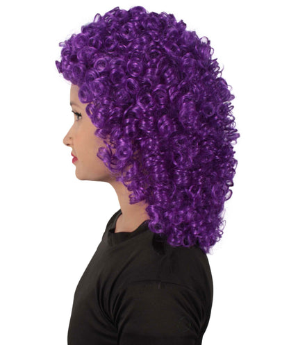 Purple Women's Royalty Queen Curly Wig