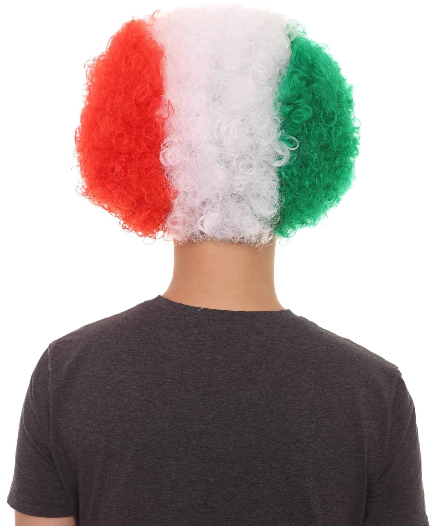 Italy Sport Unisex Afro Fun Wig | Jumbo Super Size Halloween Wig