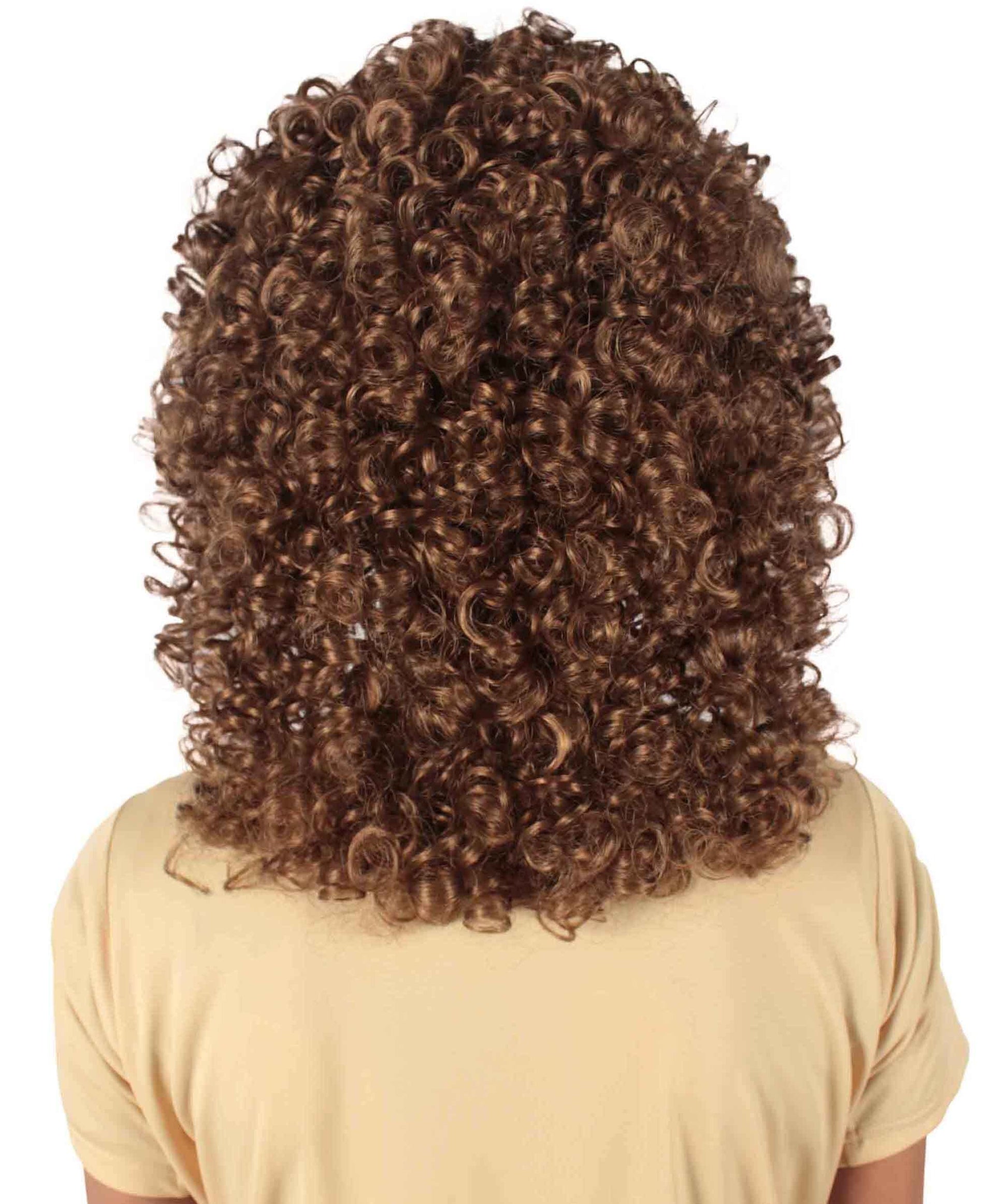 Light Brown Women's Royalty Queen Curly Wig