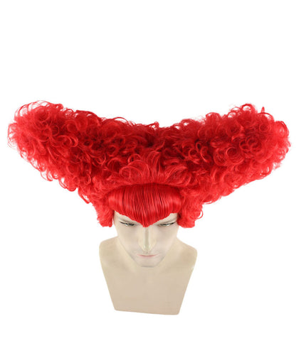 Drama Queen Red Mens Wig | Red Fancy  Halloween Wig | Premium Breathable Capless Cap