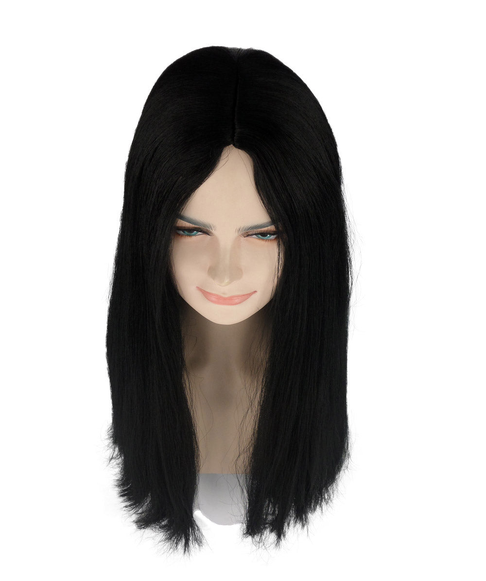 Black Witch Womens Wig | Long Horror Halloween Wig | Premium Breathable Capless Cap