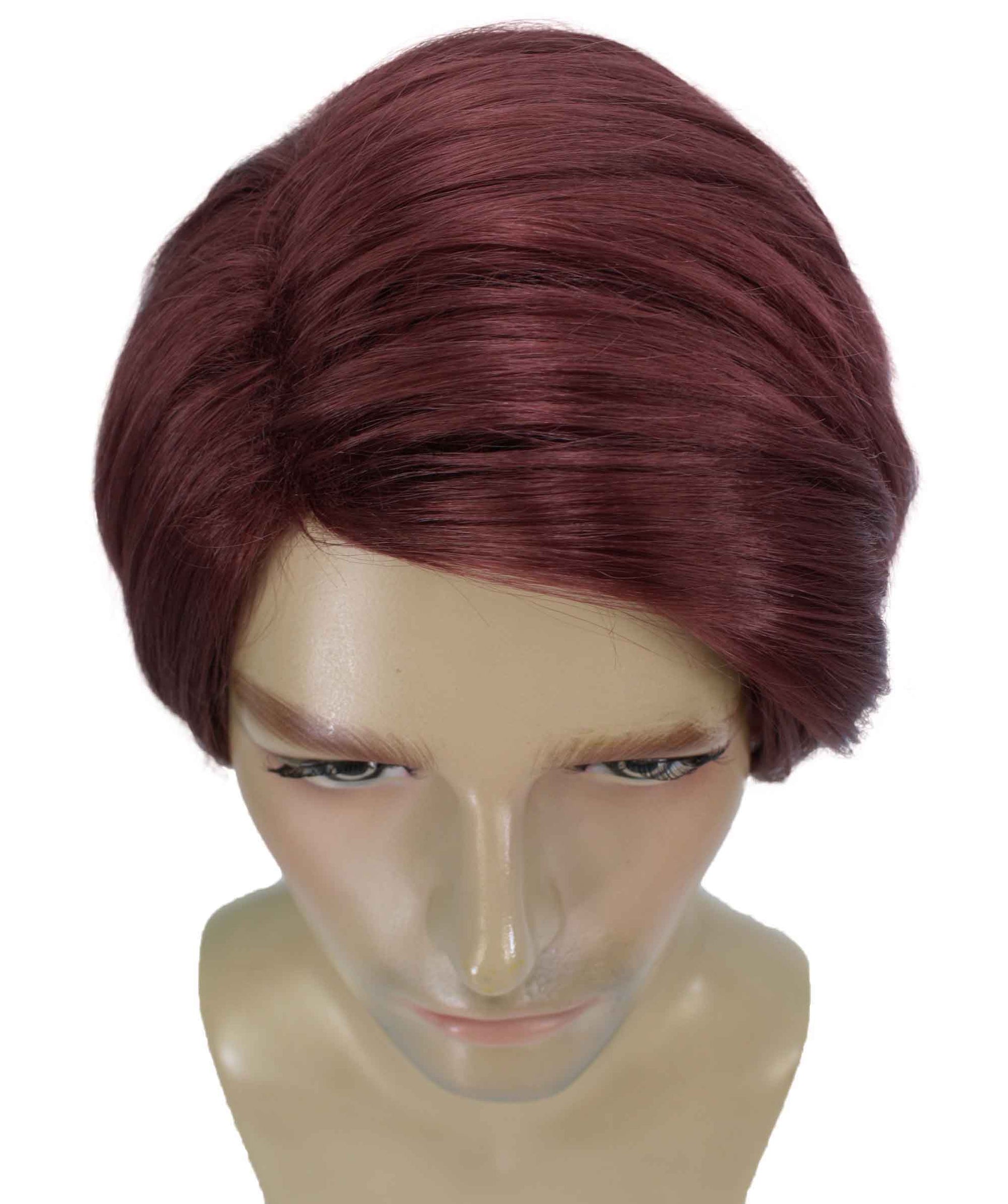 Burgundy  Mens Multiple Colors Celebrity Singer Wig