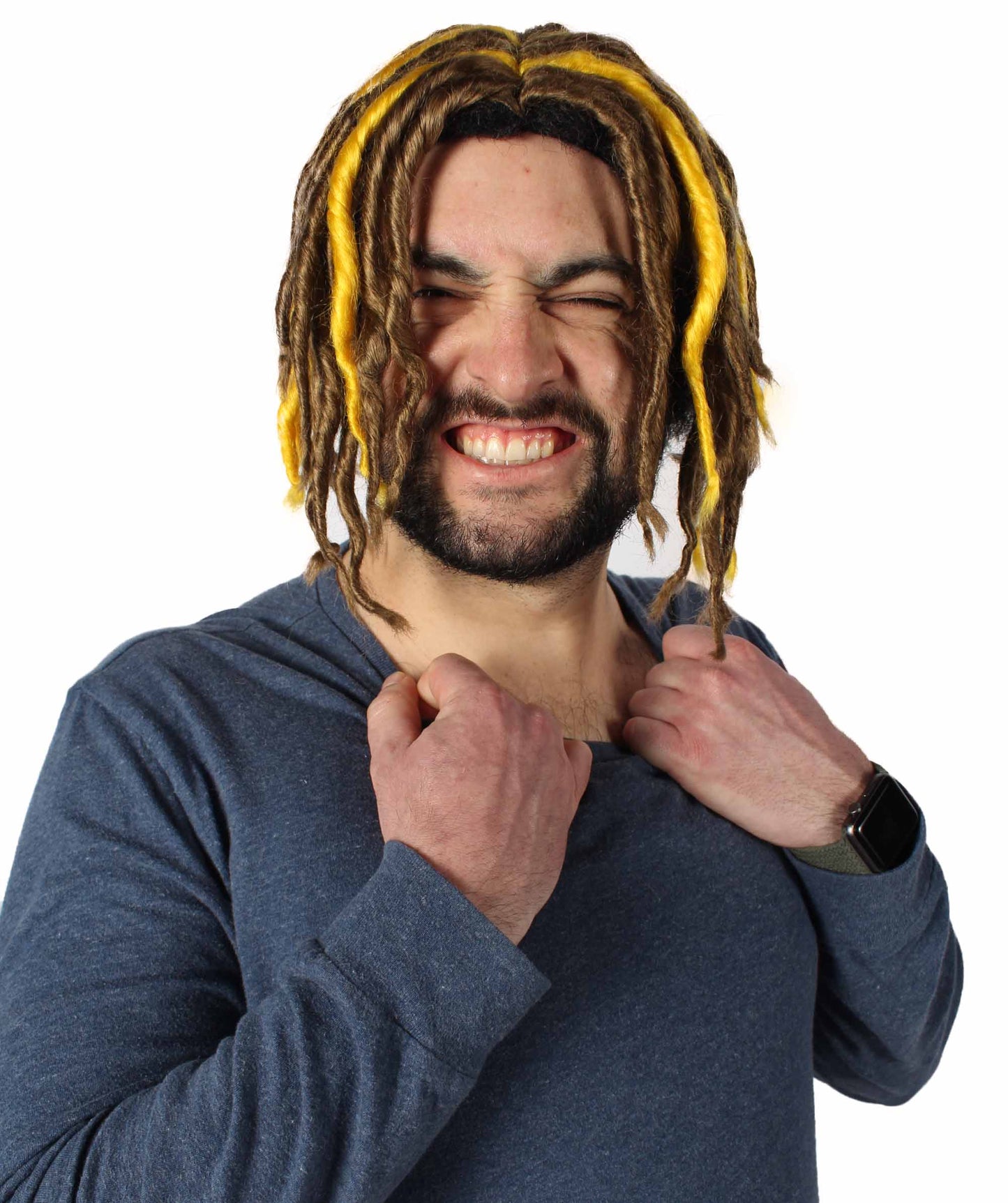 HPO  Men's Multiple Pump Hefner Rapper Dreadlock Wig