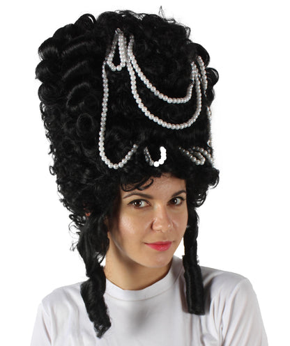 Black Baroque Marie Antoinette Wig