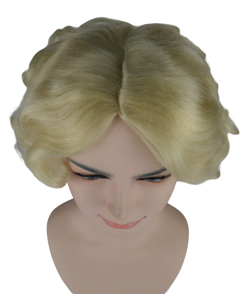 Sexy Womens Wig | Curly Blonde Short Celebrity Wig | Premium Breathable Capless Cap