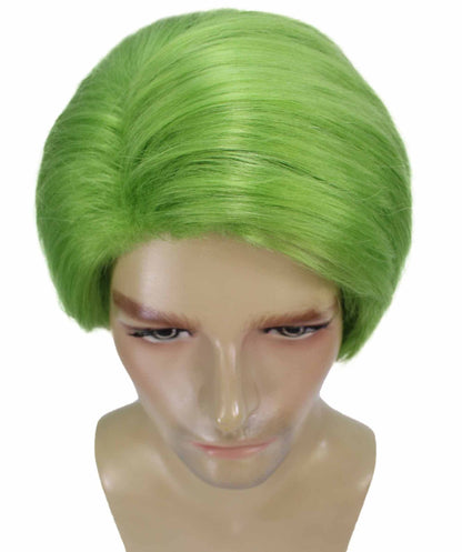 Lime Green Mens Multiple Colors Celebrity Singer Wig