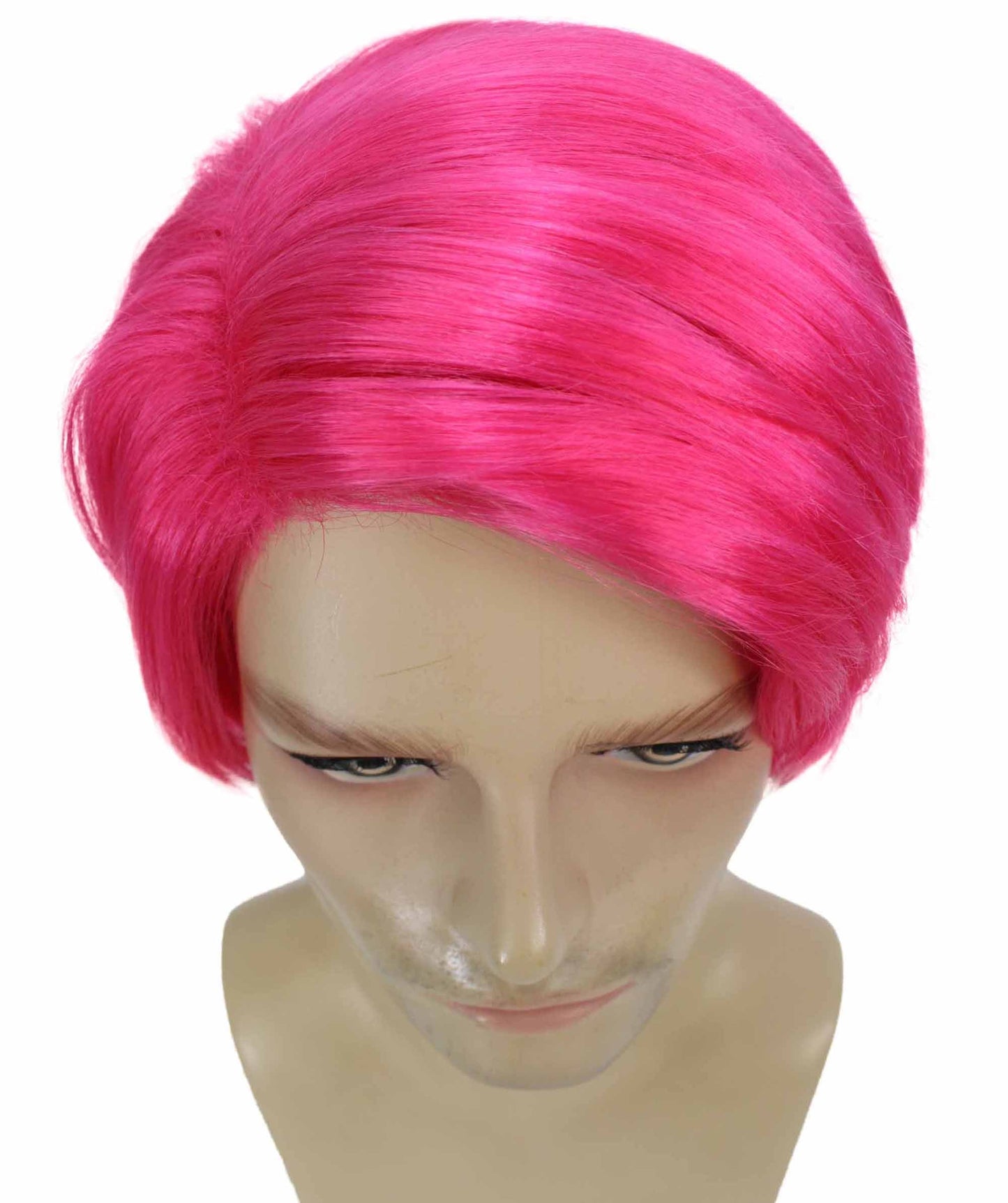 Pink Mens Multiple Colors Celebrity Singer Wig