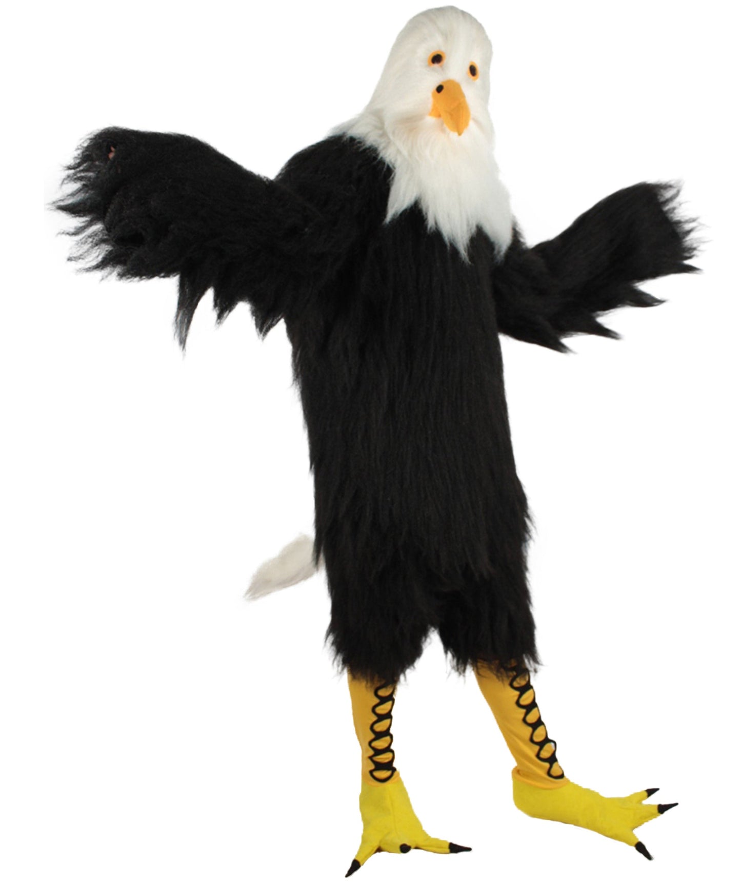 White and Black Eagle Costume with Mask