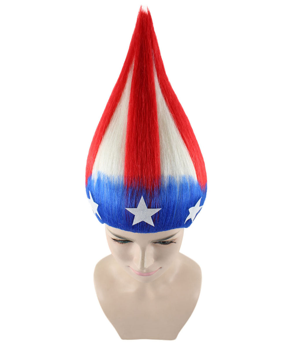 American Stripes Fun Troll Wigs