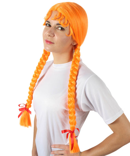 Orange Multiple Colors Option Long Braided Wig