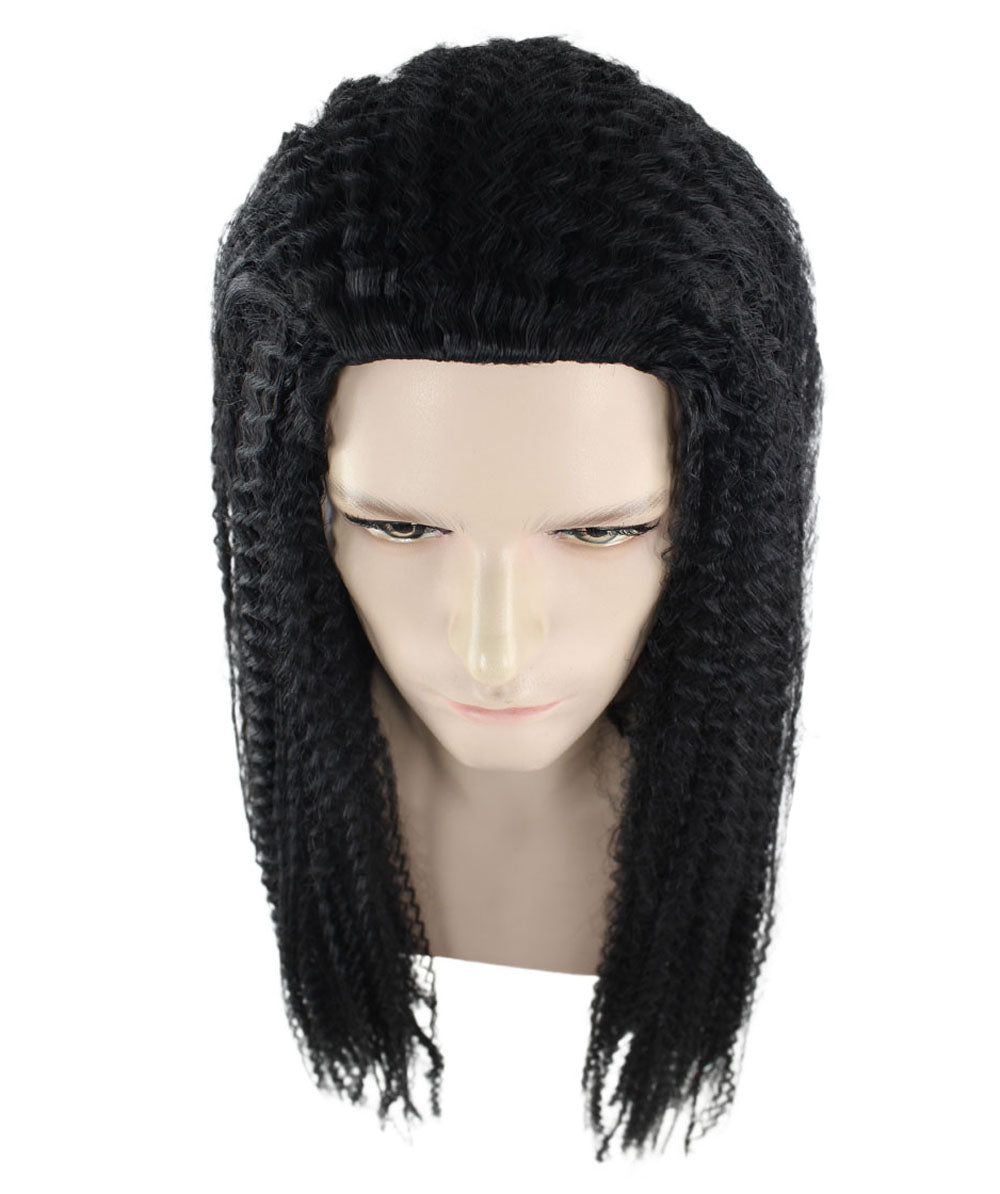 Black Crimped Texture Wig 