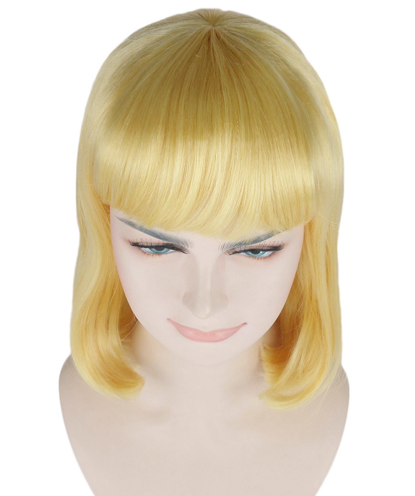 Womens Actress Wig | Blonde Medium Bob Wig | Premium Breathable Capless Cap