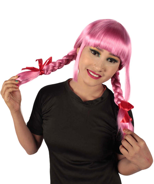 Dark Pink Evil Annabella Wig