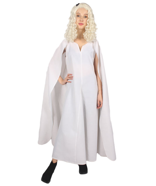 Women's Queen Costume | White Fancy Costume