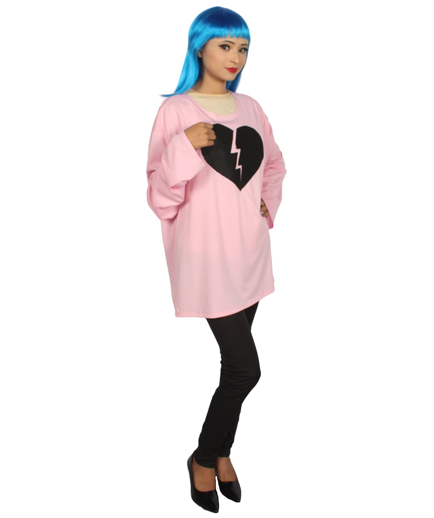 Light Pink My Heart Is Broken Long Sleeve Costume