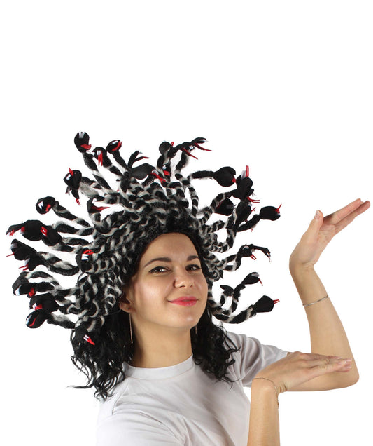 Black  Greek Mythology Medusa Snake Wig