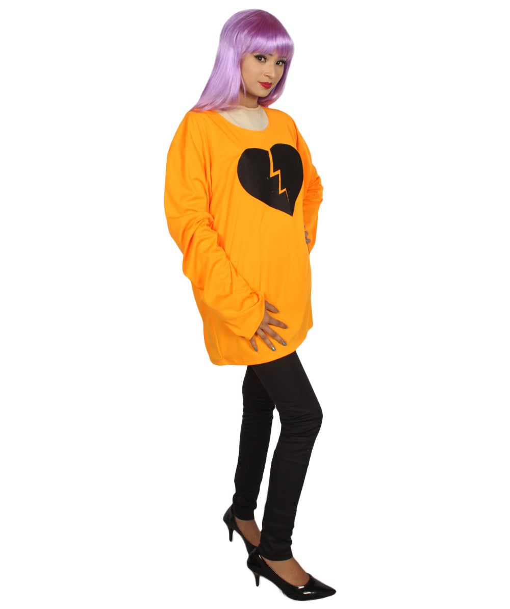 Orange My Heart Is Broken Long Sleeve Costume