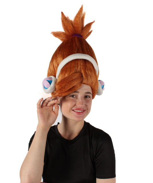 DJ Suki | Multiple color option Ponytail Updo Wig and White Costume Headphones