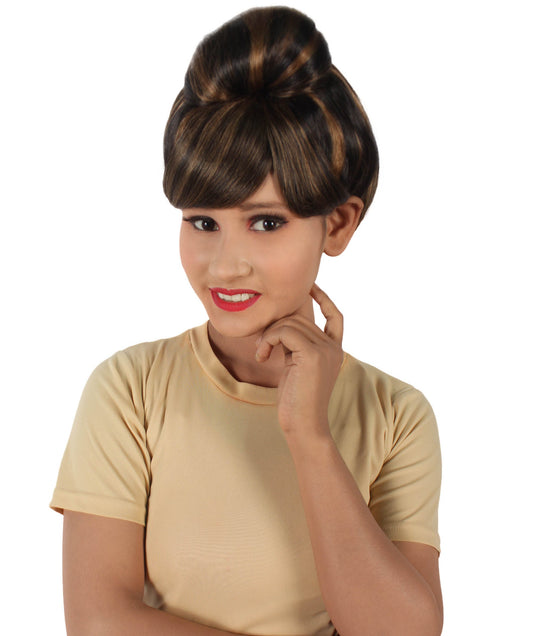 Mixed Blonde TV/ Movie Bun Wig