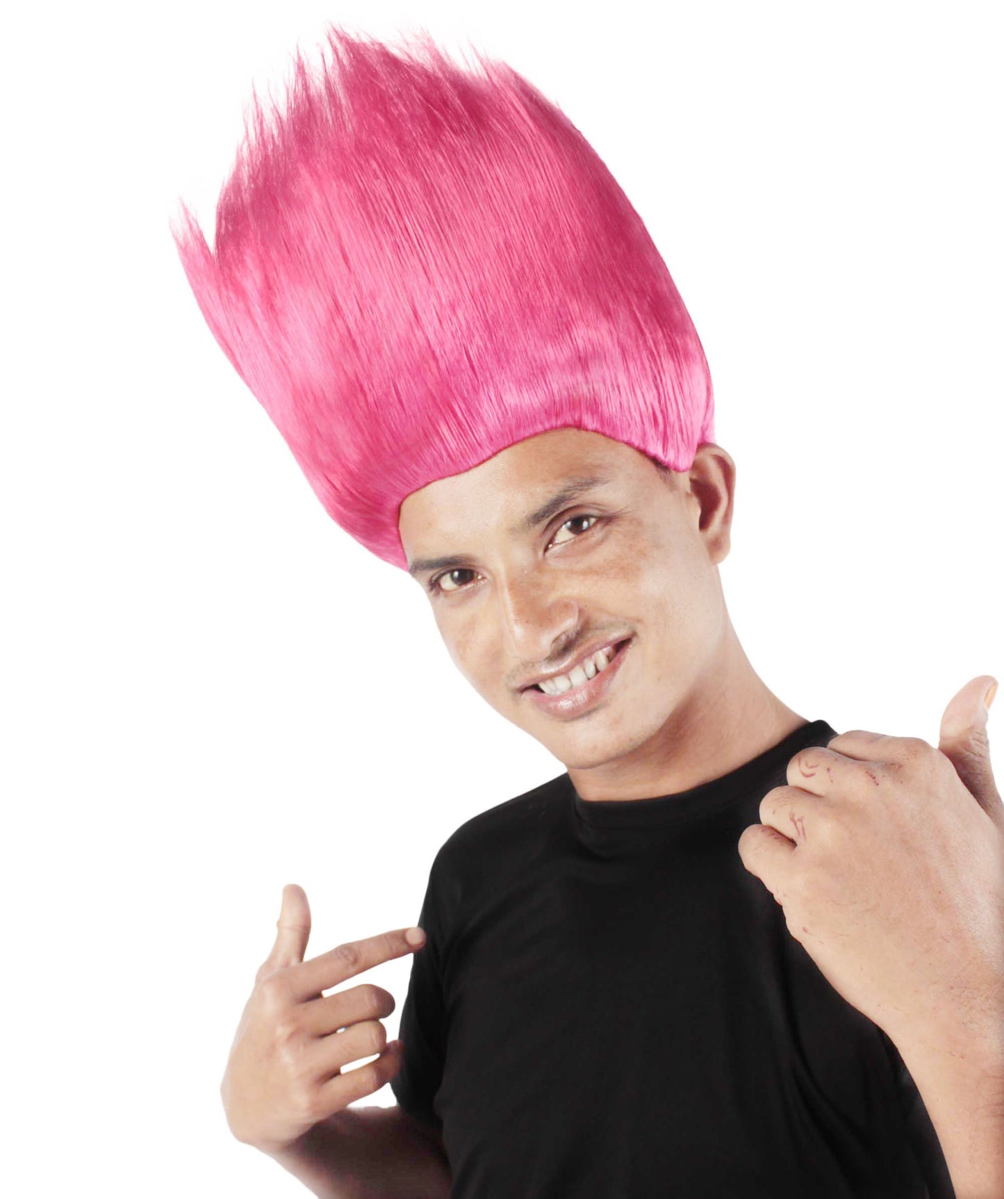 Adult Unisex Halloween Troll wig || Pink